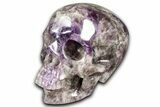 Realistic Chevron Amethyst Skull #382146-2
